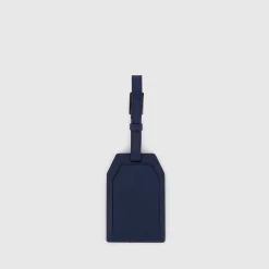 Address Tag in pelle con logo PQD inciso