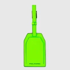 Address Tag in pelle con logo PQD inciso