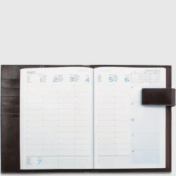 Agenda hebdomadaire en cuir