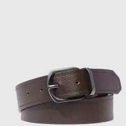 Ceinture homme en cuir avec boucle-ardillon