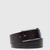 Ceinture homme en cuir avec boucle-ardillon