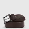 Ceinture homme en cuir avec boucle-ardillon