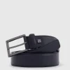 Ceinture homme en cuir avec boucle-ardillon