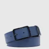 Ceinture homme en cuir avec boucle-ardillon
