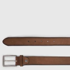 Ceinture homme en cuir avec boucle-ardillon