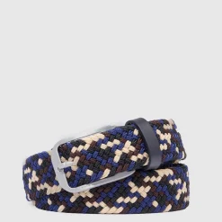 Ceinture tressée élastique homme