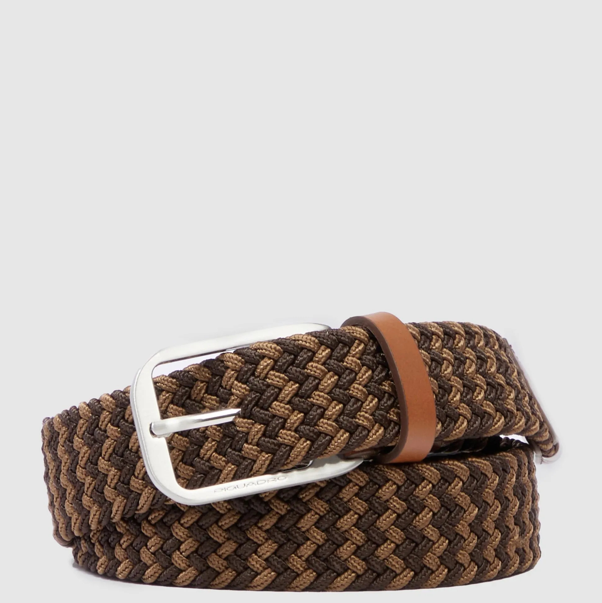 Ceinture tressée élastique homme