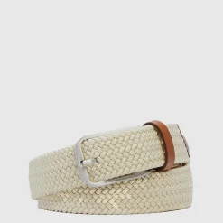 Ceinture tressée élastique homme