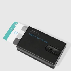 Compact wallet avec système coulissant
