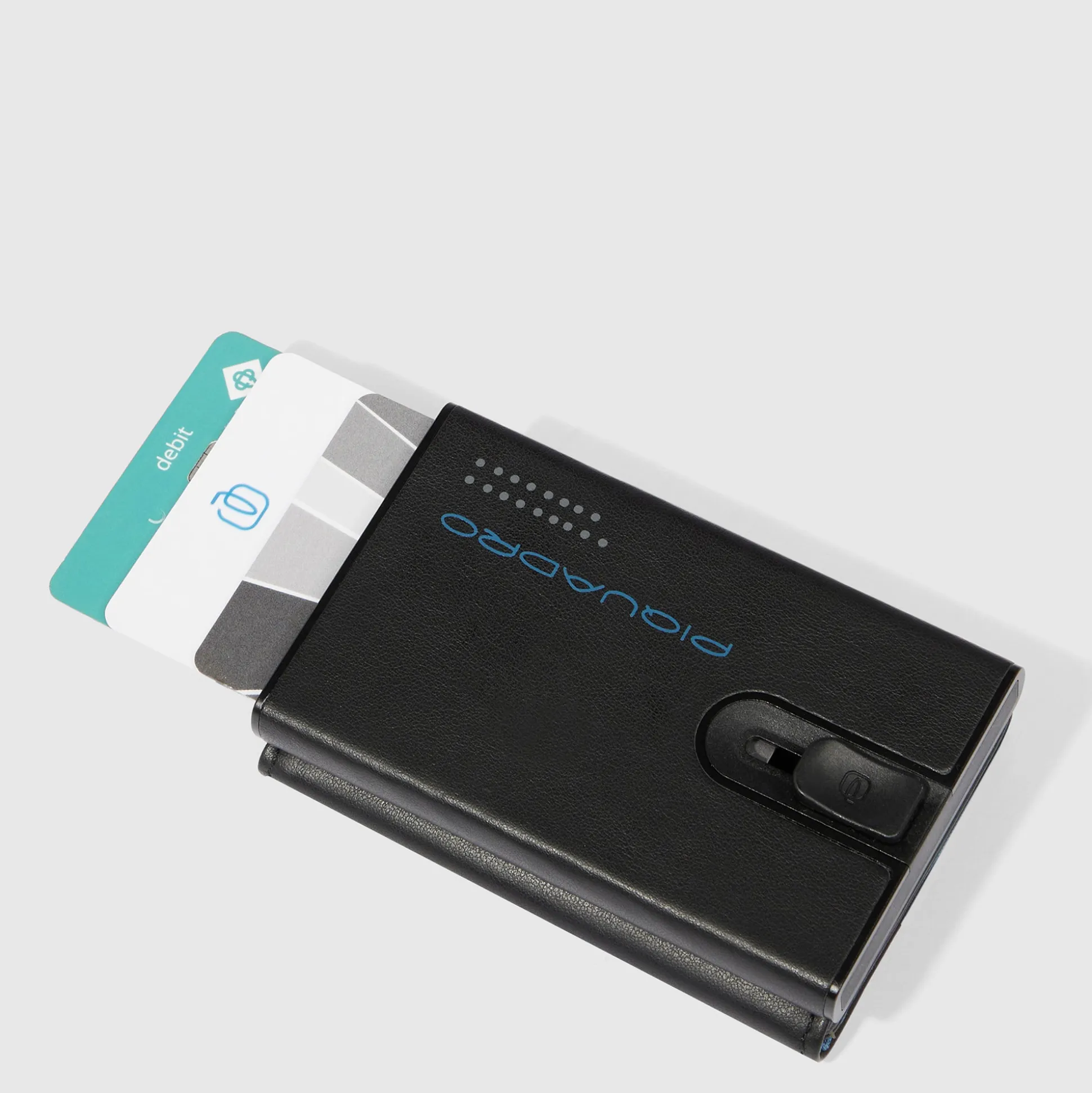 Compact wallet avec système coulissant