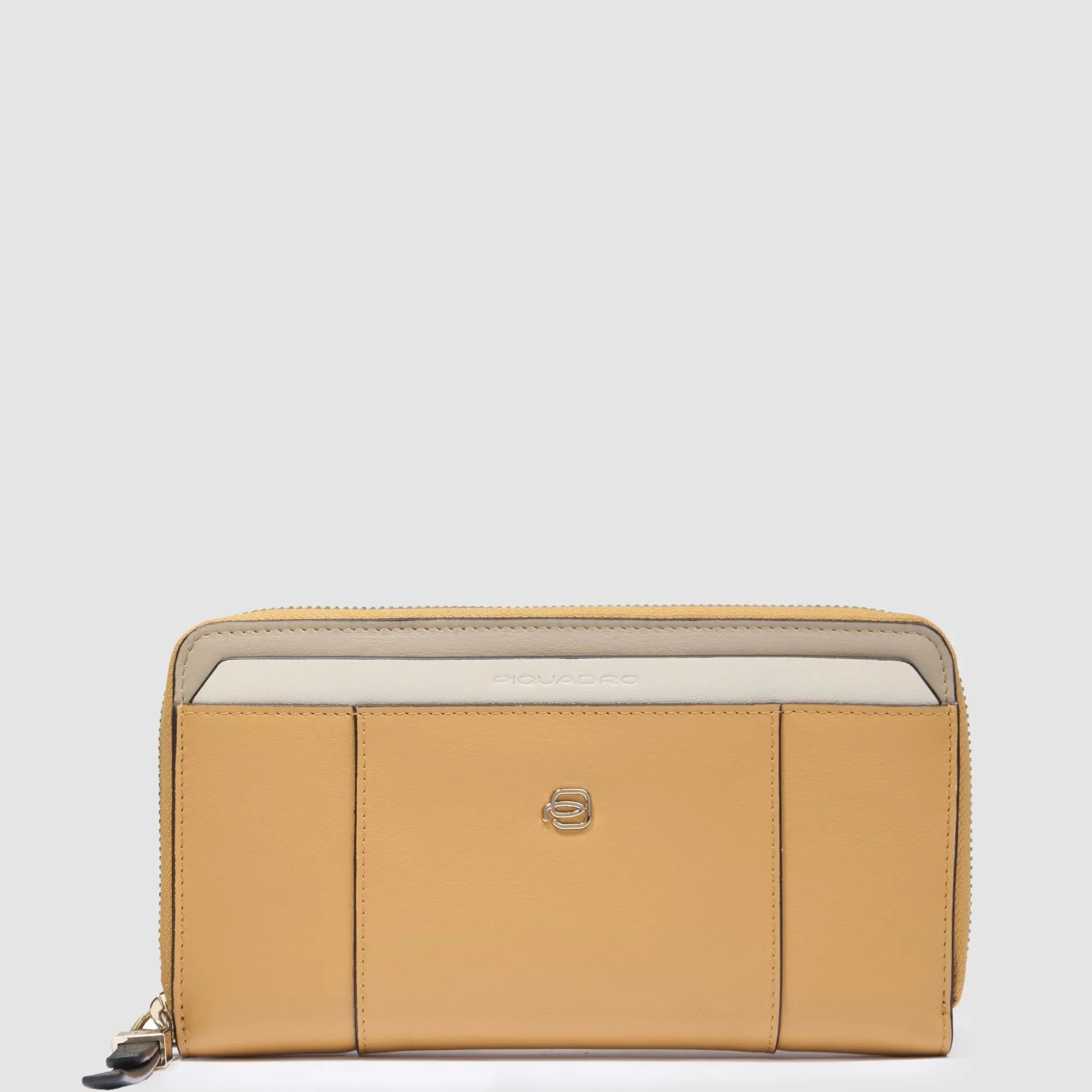Grand portefeuille femme zippé avec 4 soufflets