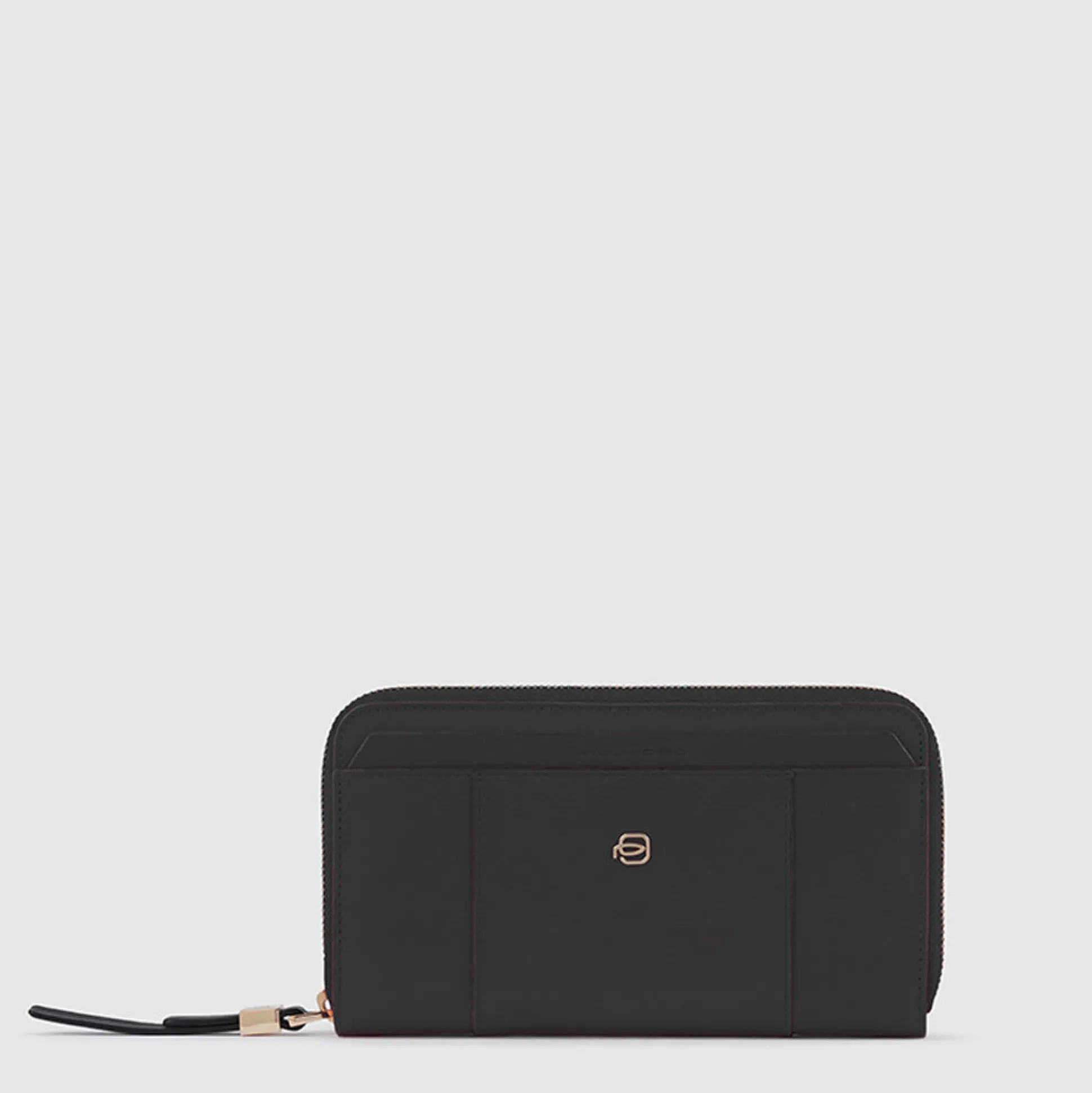 Grand portefeuille femme zippé avec 4 soufflets