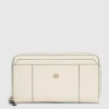Grand portefeuille femme zippé avec 4 soufflets