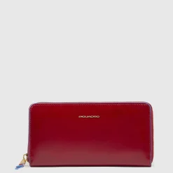 Grand portefeuille femme zippé