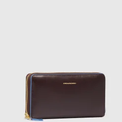 Grand portefeuille femme zippé