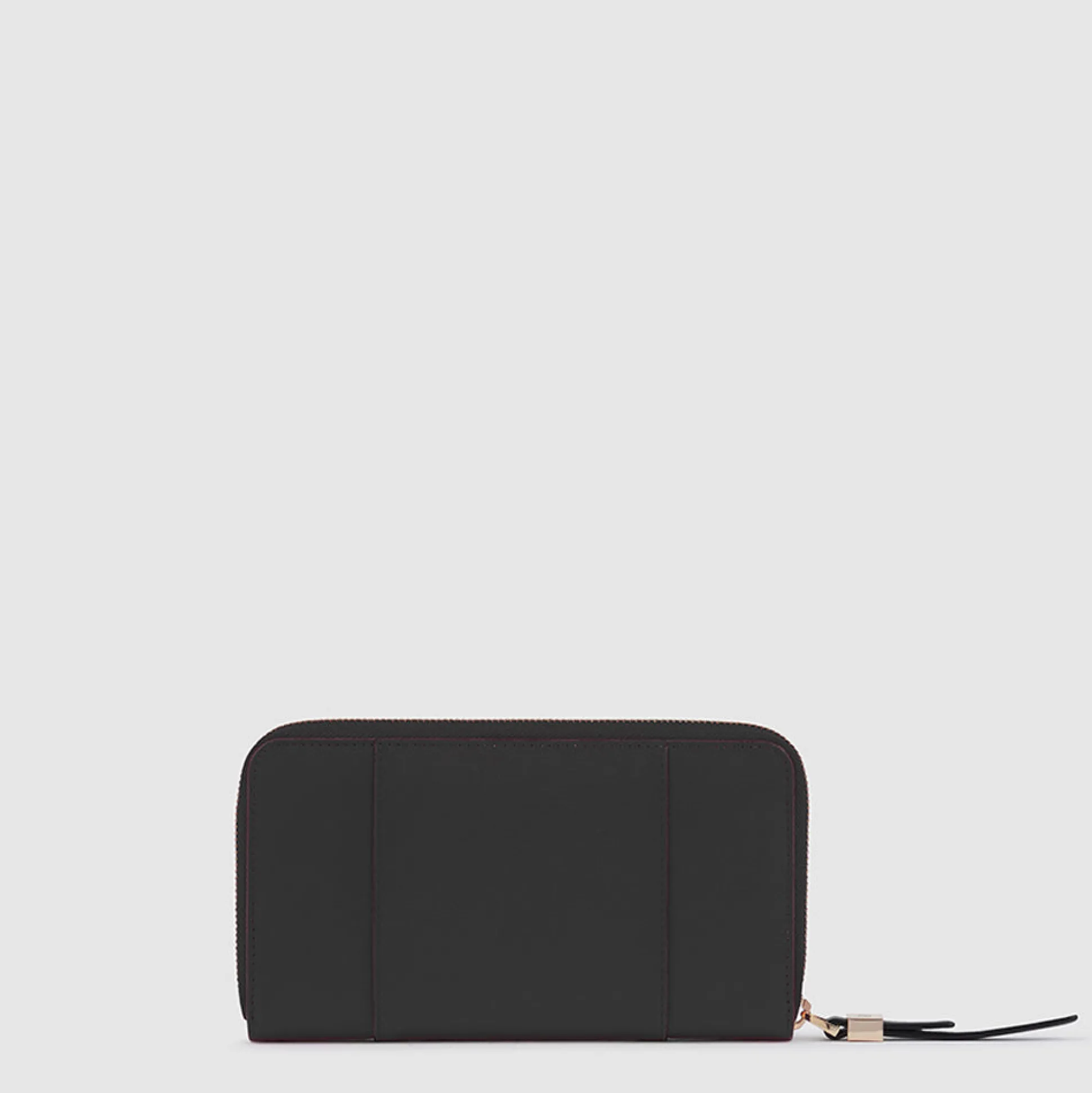 Grand portefeuille femme zippé avec 4 soufflets