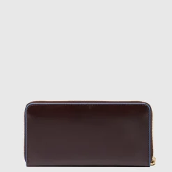 Grand portefeuille femme zippé