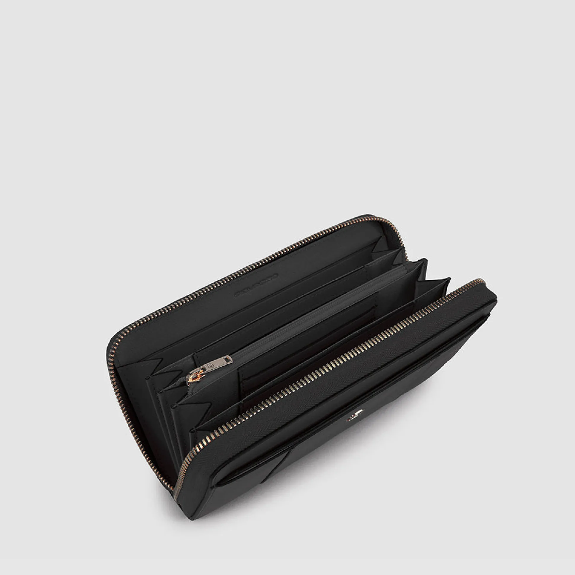Grand portefeuille femme zippé avec 4 soufflets