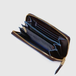 Grand portefeuille femme zippé