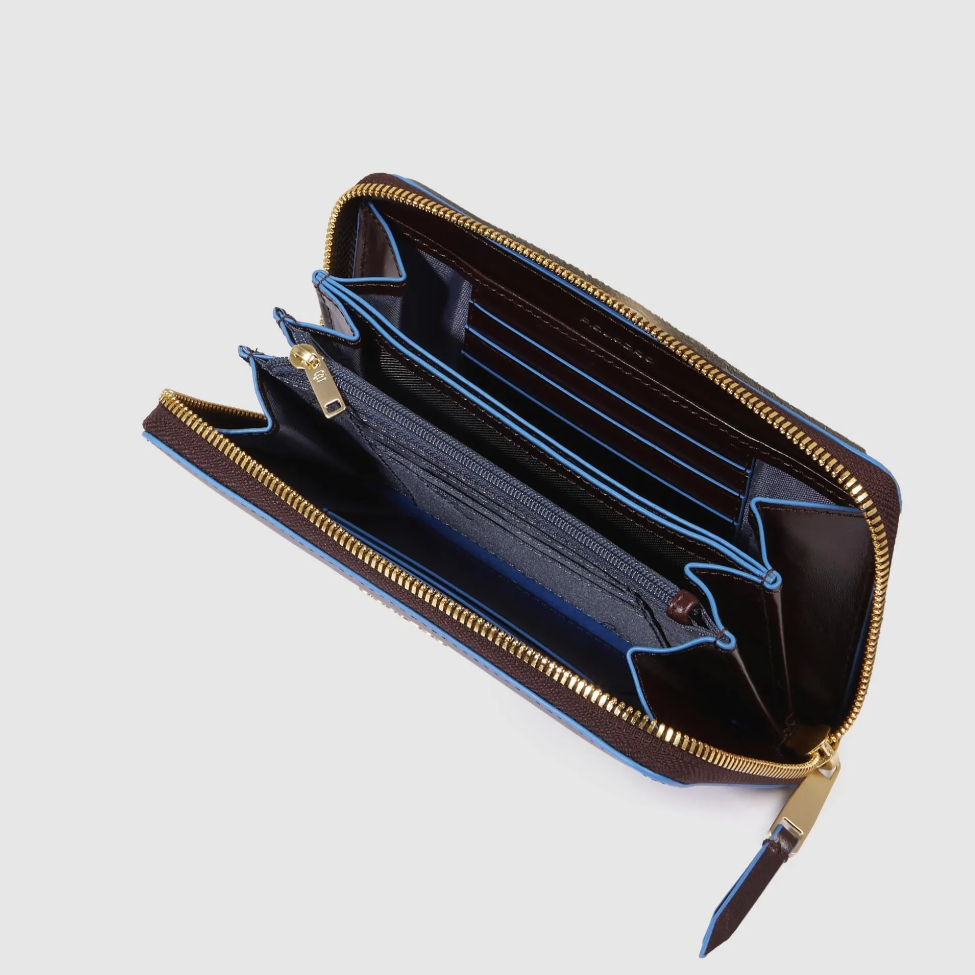 Grand portefeuille femme zippé