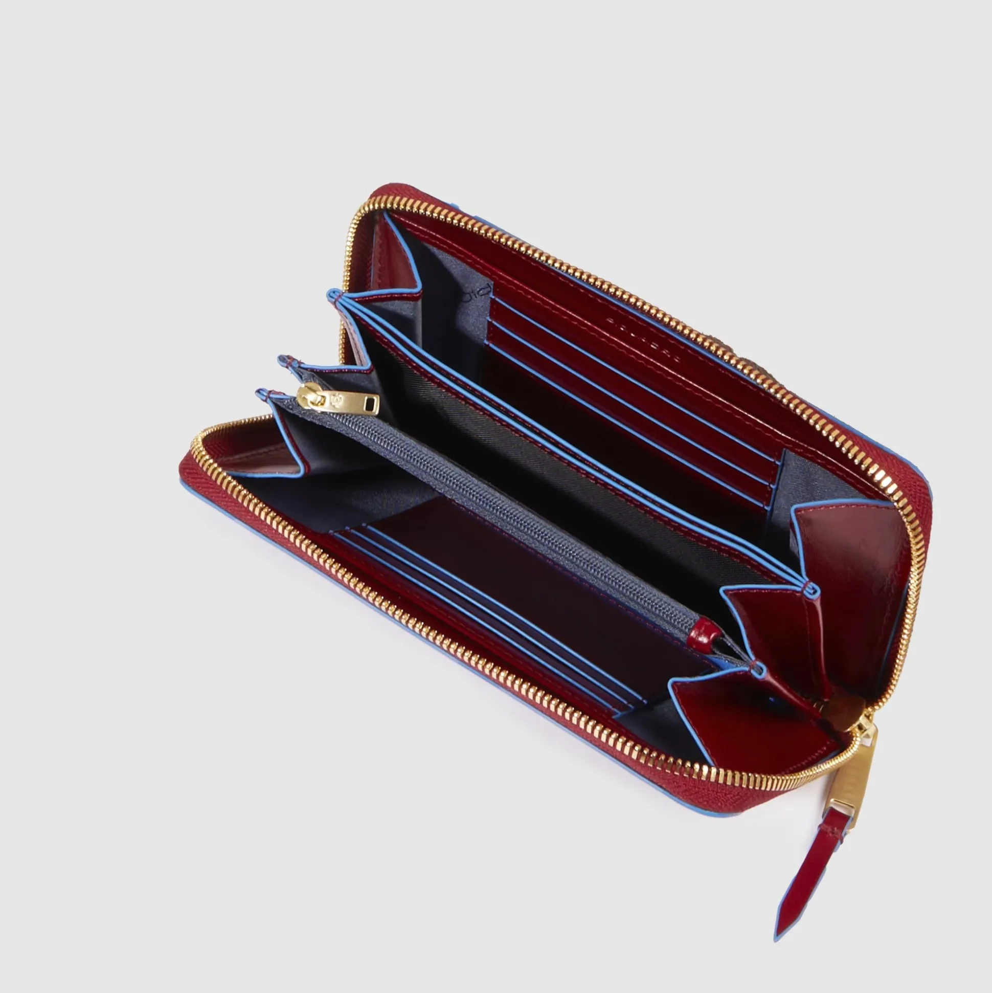 Grand portefeuille femme zippé
