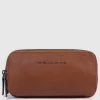 Pochette homme avec trois compartiments