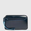 Pochette homme avec trois compartiments