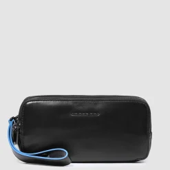 Pochette homme avec trois compartiments