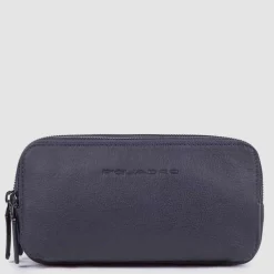 Pochette homme avec trois compartiments