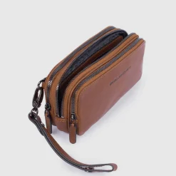 Pochette homme avec trois compartiments