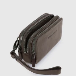 Pochette homme avec trois compartiments