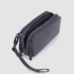 Pochette homme avec trois compartiments