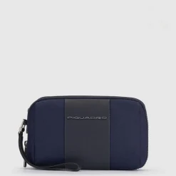 Pochette homme en tissu recyclé