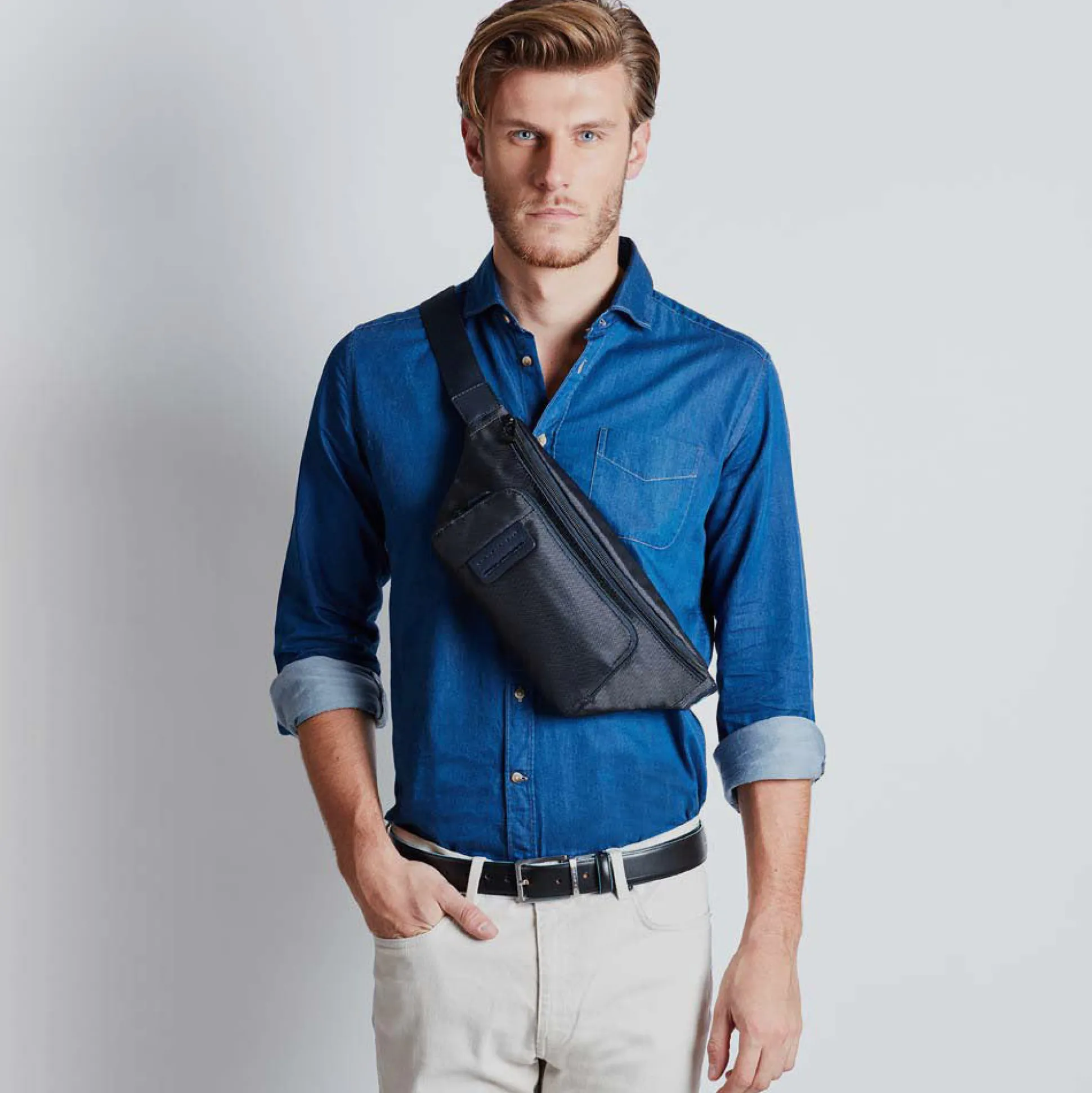Pochette homme style banane
