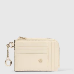 Porte-cartes de crédit femme avec porte-clés