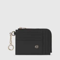 Porte-cartes de crédit femme avec porte-clés