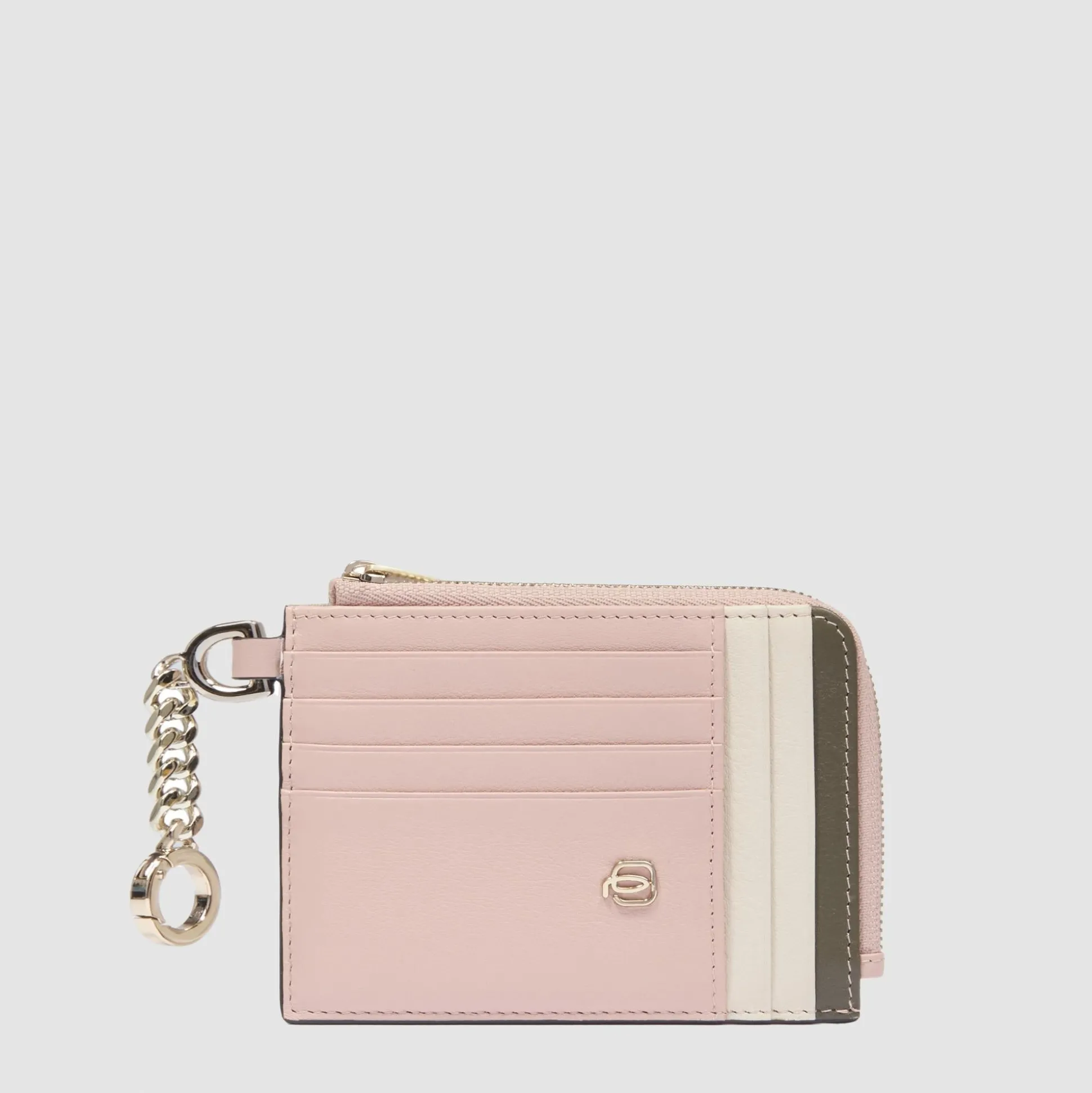 Porte-cartes de crédit femme avec porte-clés