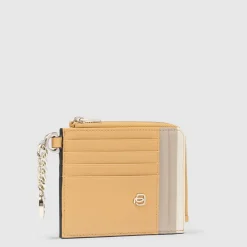 Porte-cartes de crédit femme avec porte-clés