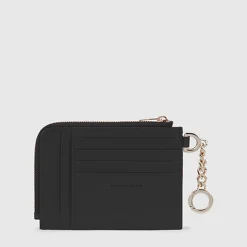 Porte-cartes de crédit femme avec porte-clés