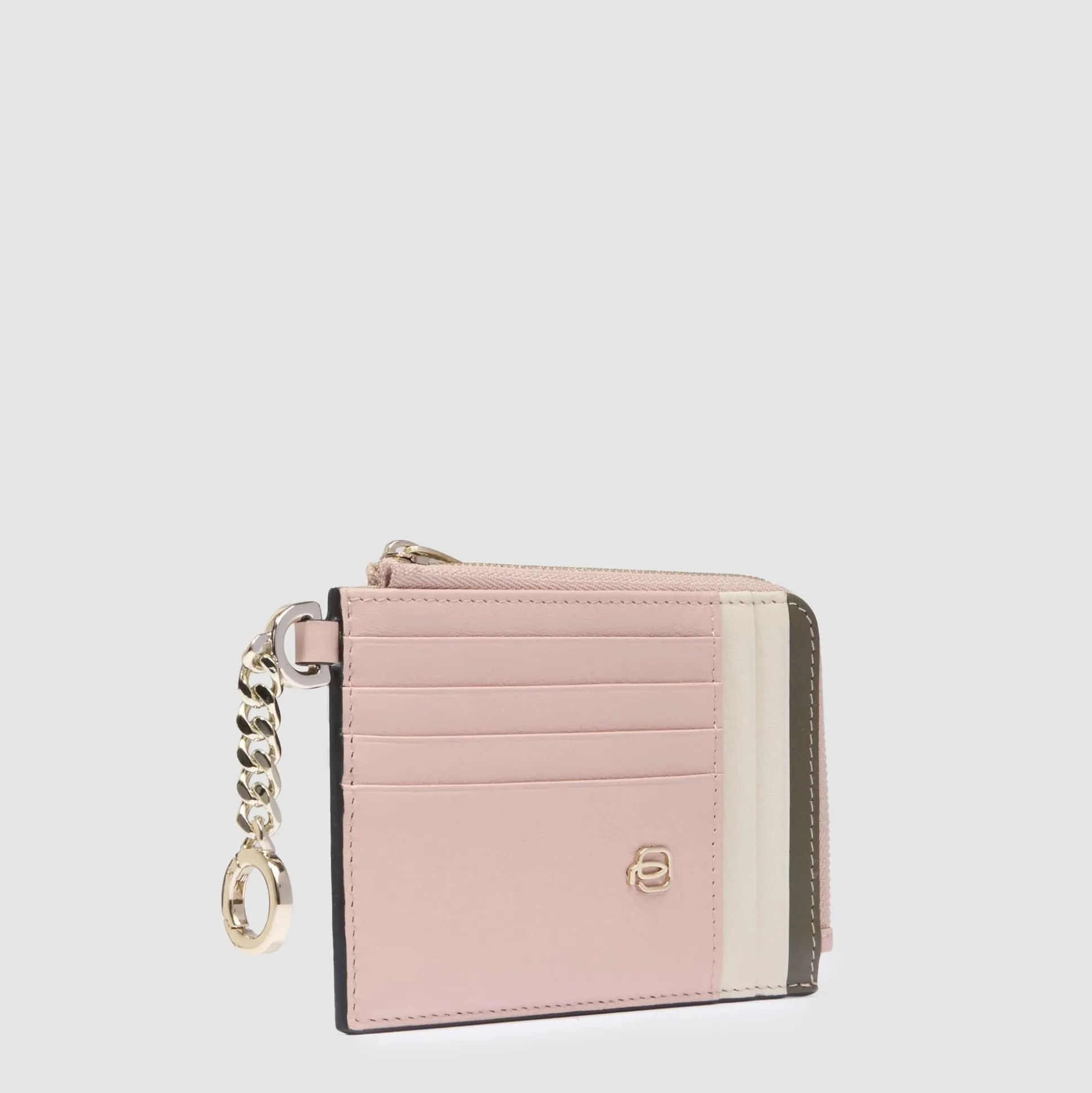 Porte-cartes de crédit femme avec porte-clés