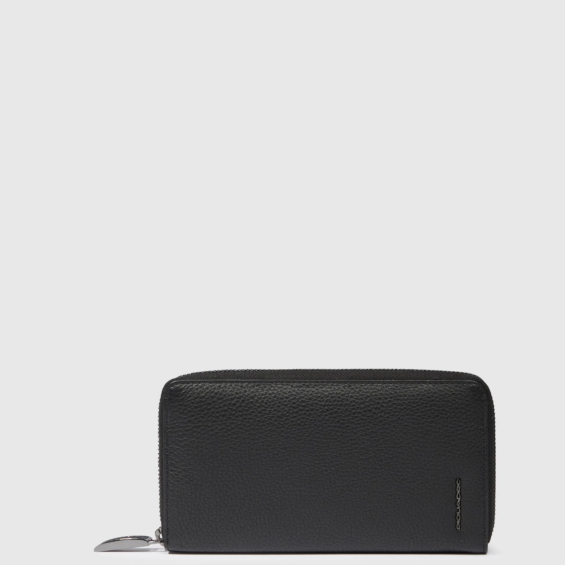 Portefeuille femme zippé à quatre soufflets