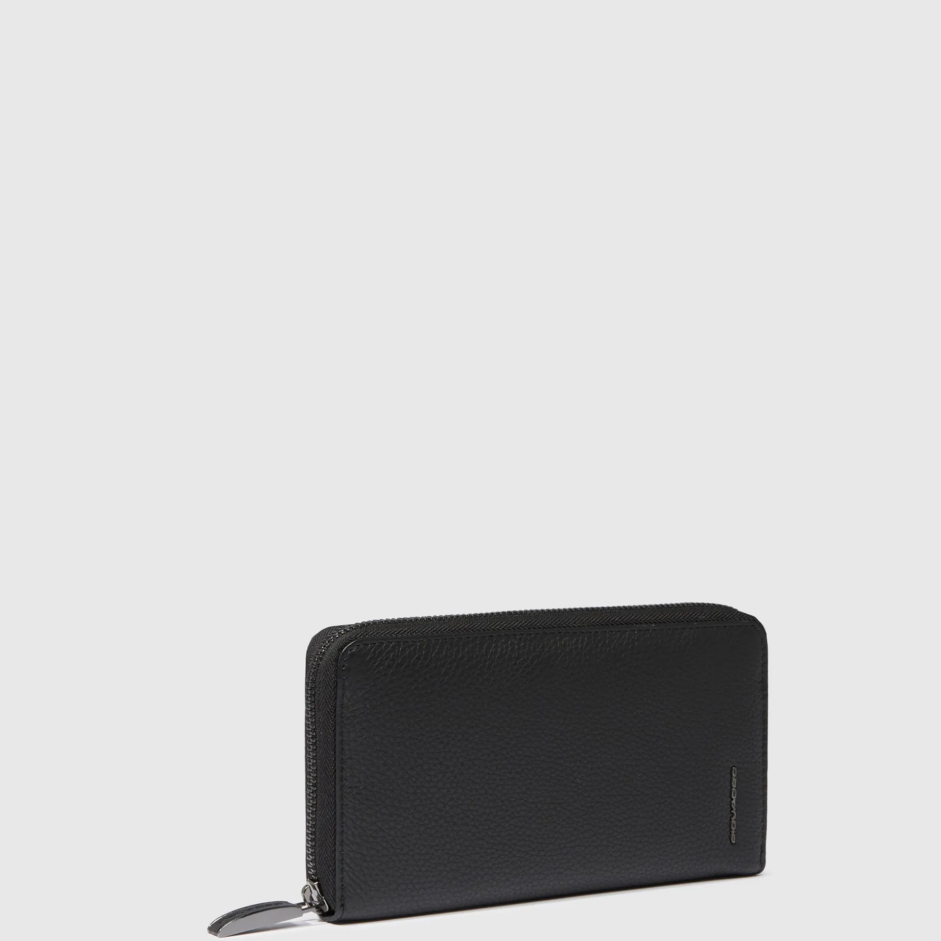Portefeuille femme zippé à quatre soufflets