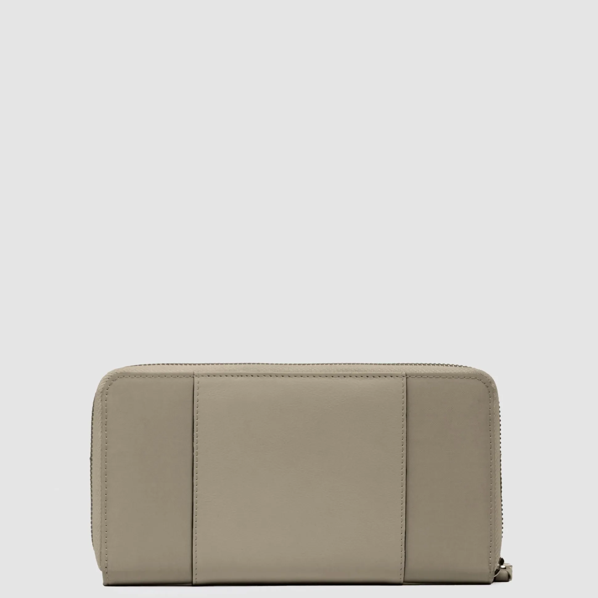 Portefeuille femme zippé à quatre soufflets
