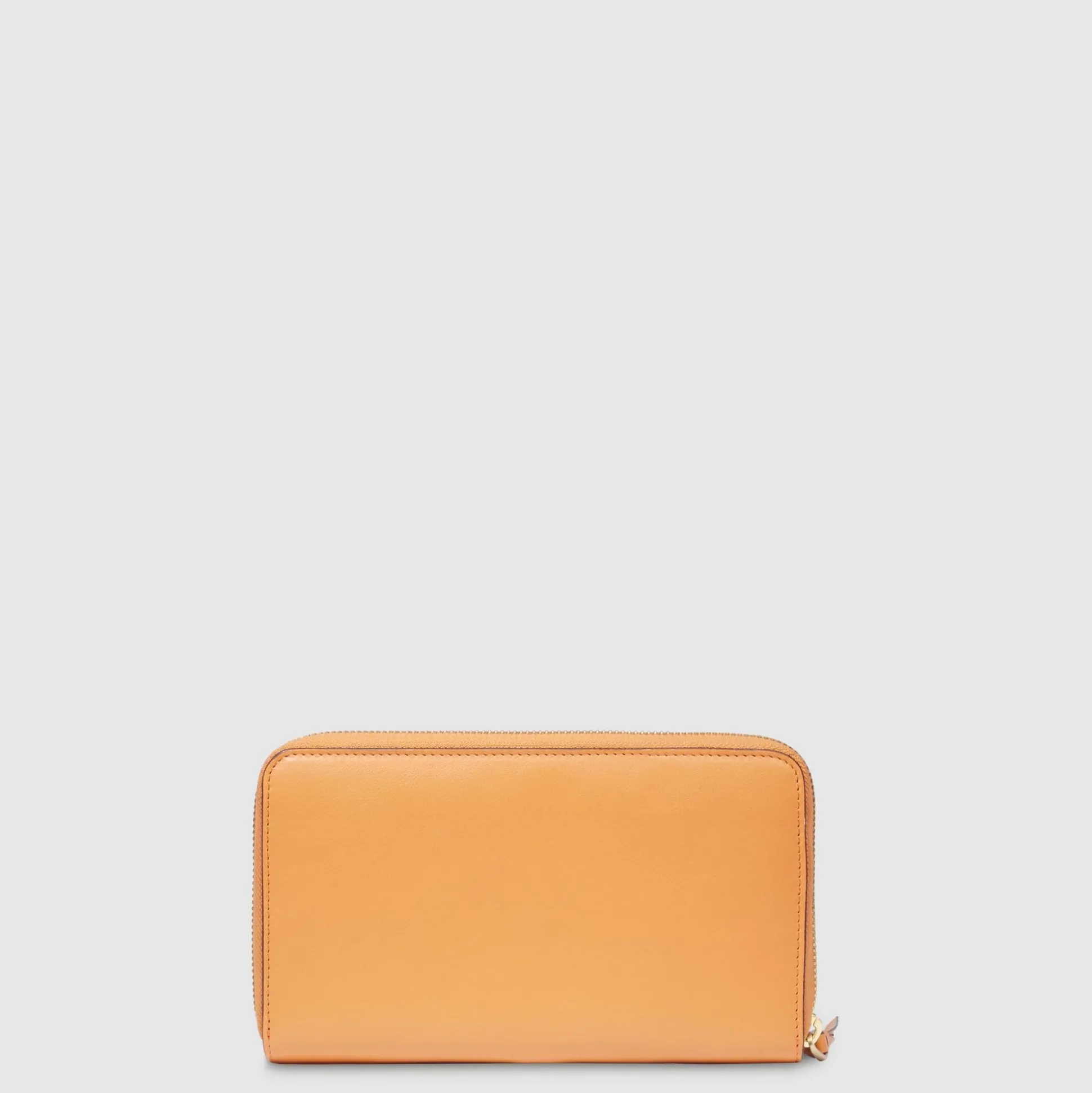 Portefeuille femme zippé à quatre soufflets