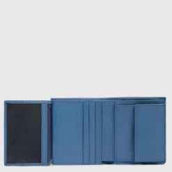 Portefeuille homme vertical avec porte-monnaie