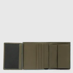 Portefeuille homme vertical avec porte-monnaie