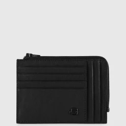 Portefeuille porte-cartes de crédit homme zippé