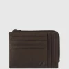 Portefeuille porte-cartes de crédit homme zippé