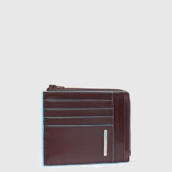 Portefeuille porte-cartes de crédit homme zippé