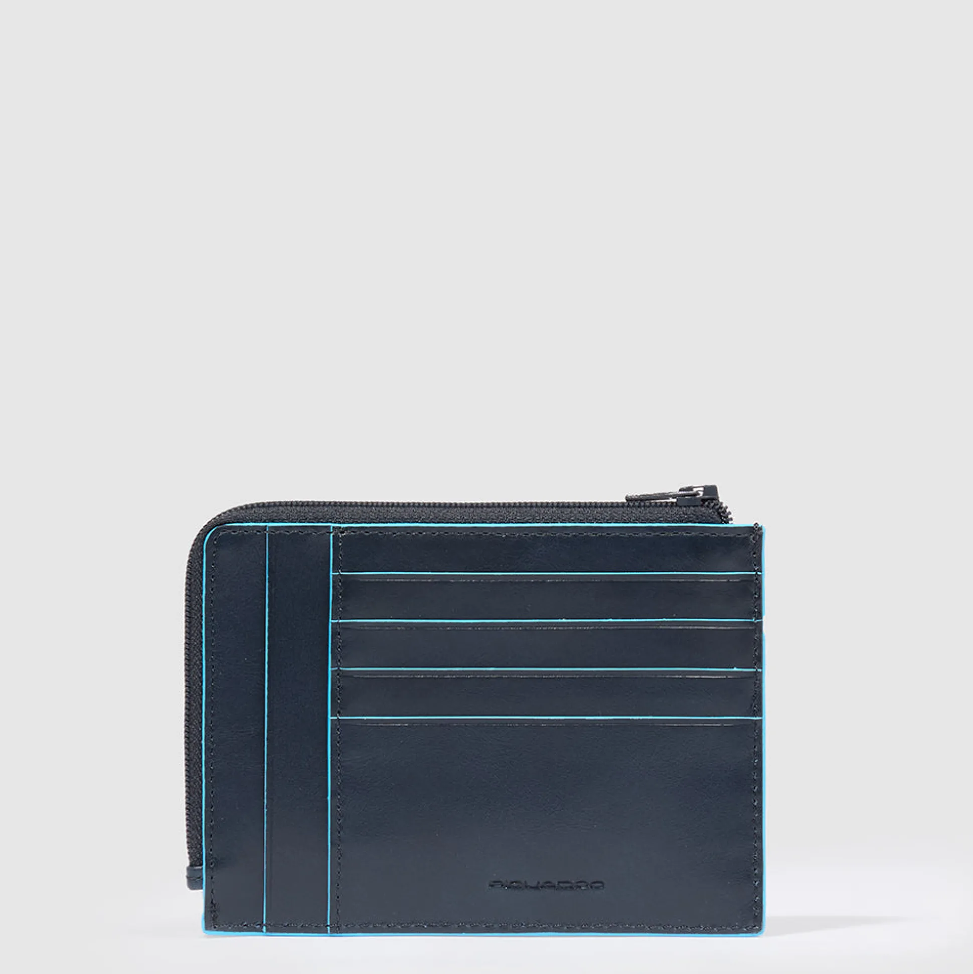 Portefeuille porte-cartes de crédit homme zippé